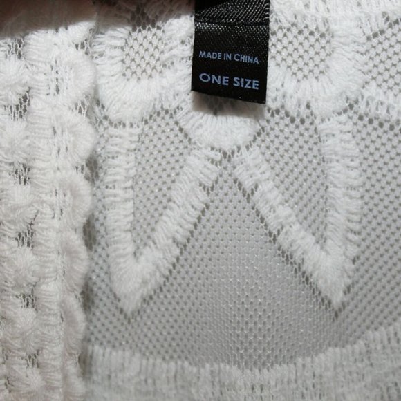 Torrid Floral Mesh Ruana Off White Women's Plus Si - Picture 4 of 9